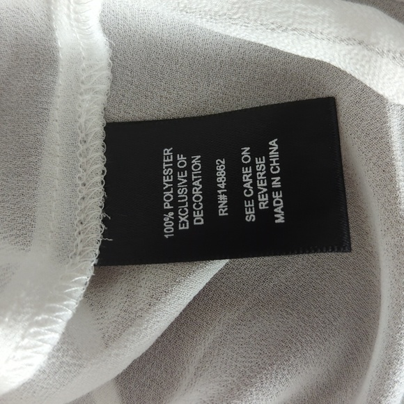 Torrid White Chiffon Embellished Double Layer Tank - Picture 12 of 13